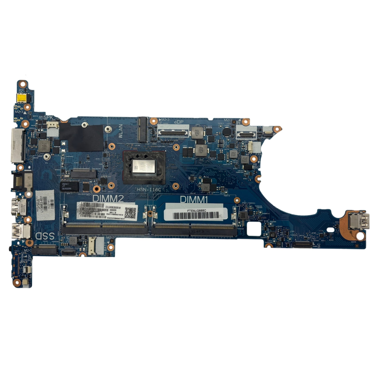 HP EliteBook 735 G5 Motherboard 6050A2930701 L13663-601 with R5 PRO 2500U CPU
