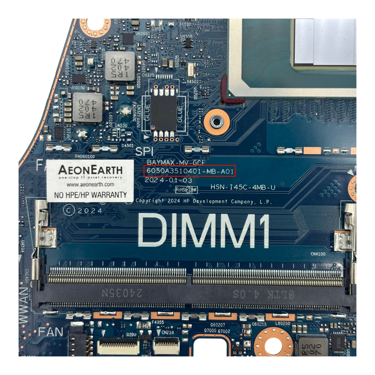 HP Zbook Firefly 14inch G11 Motherboard 6050A3510401 N91909-601 with Ultra 7-155H CPU