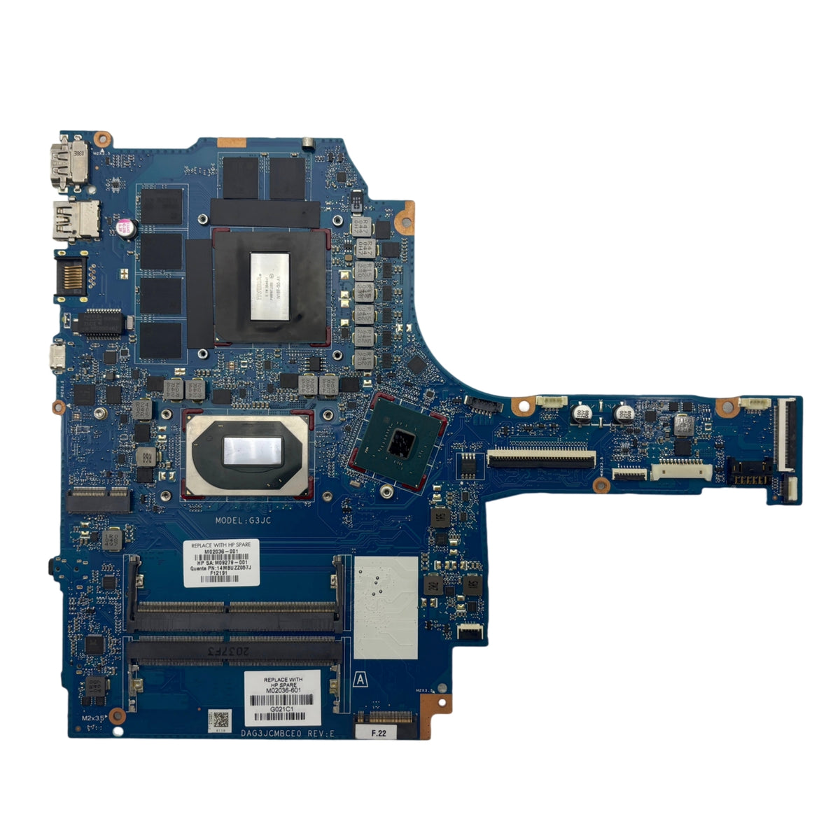 HP Pavilion Gaming 16-A Motherboard DAG3JCMBCE0 M02036-601 with i7-10750H CPU GTX1660Ti-6GB