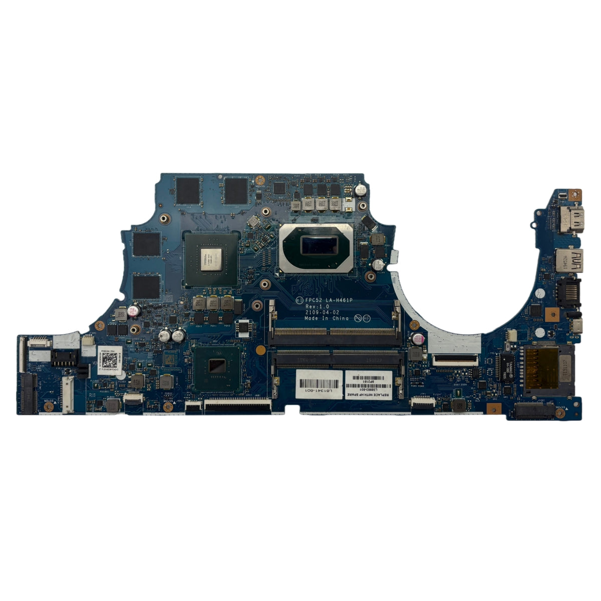HP Pavilion Gaming 15-DK Motherboard LA-H461P L58864-601 with i5-9300H CPU GTX1650-4GB