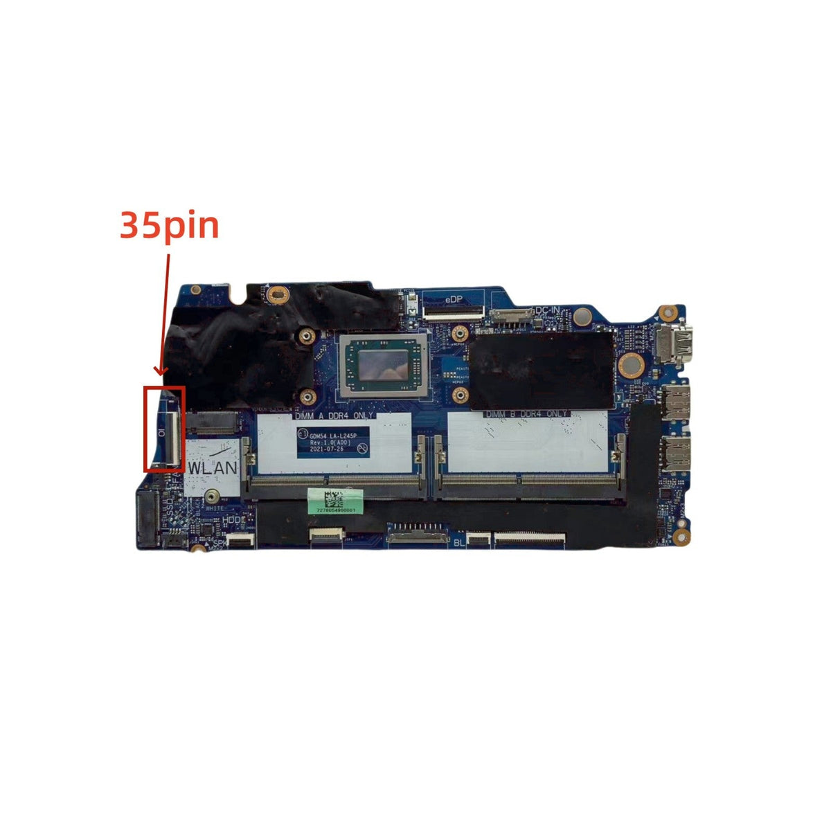 Dell Inspiron 15 3515 Motherboard LA-L245P CN-MY1PX with R7-3700U CPU - Bighao-era Laptop Part