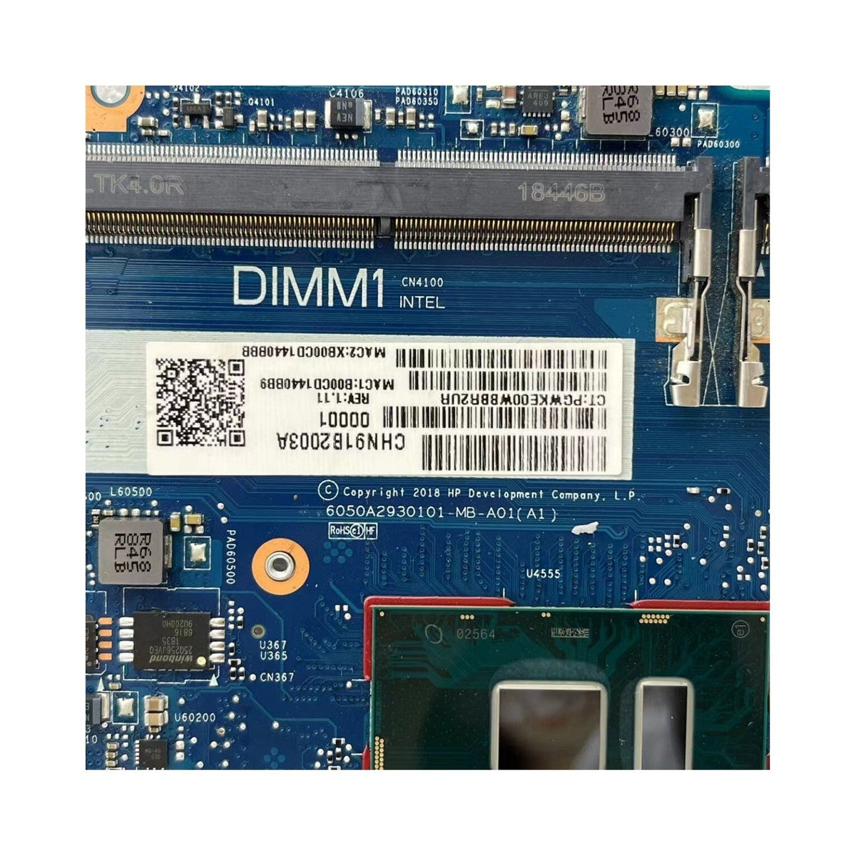 HP ProBook 640/650 G4 Motherboard 6050A2930101 L09565-601 with i5-7200U CPU - Bighao-era Laptop Part