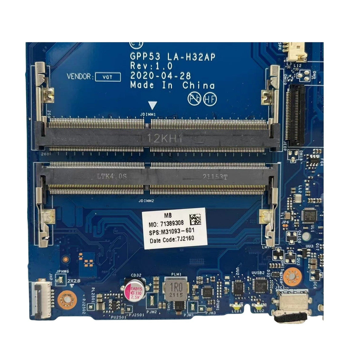 HP 255 G8 Motherboard LA-H32AP M31093-601 with R3-3250U CPU - Bighao-era Laptop Part