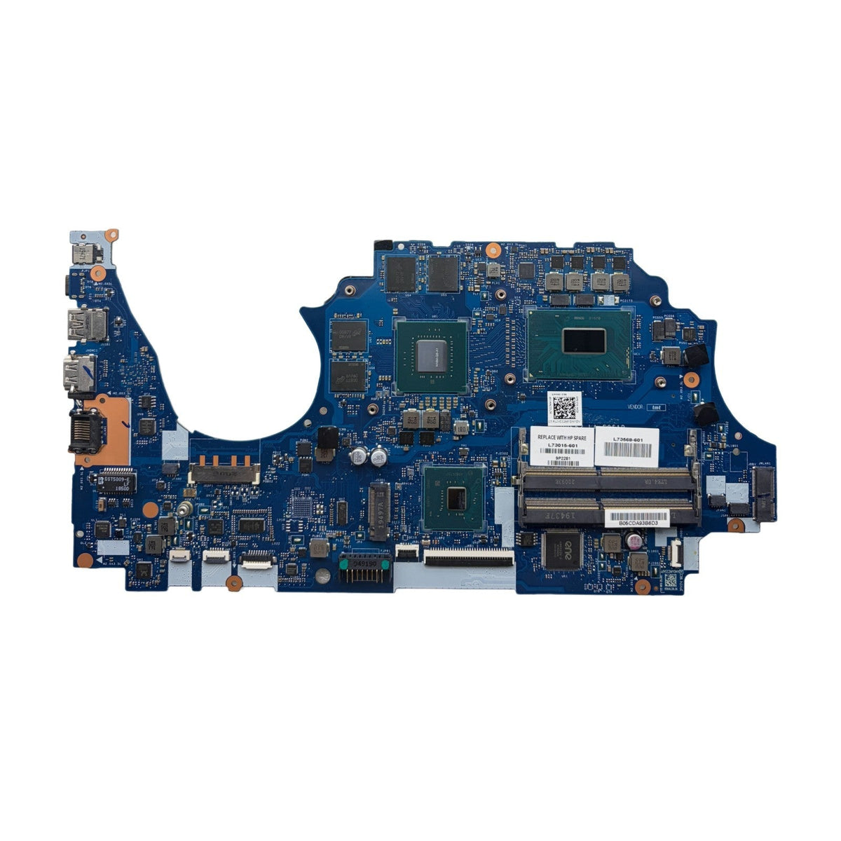 HP ZBook 15V G5 Motherboard LA-F851P L25092-601 with i7-8750H Quadro P600-4GB - Bighao-era Laptop Part