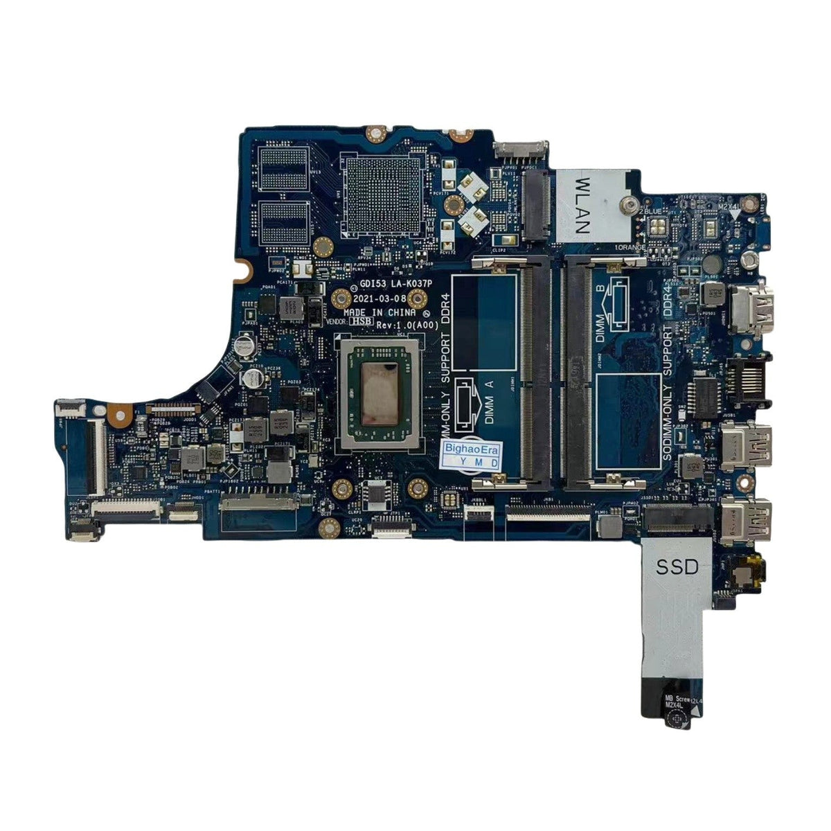 Dell Inspiron 3505 Motherboard LA-K037P CN‑0Y6PDY with R5-3450U CPU - Bighao-era Laptop Part