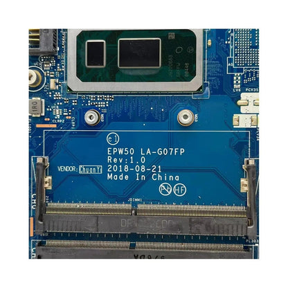 HP 15-DA 250 G7 Motherboard LA-G07FP L68088-601 with i5-10210U CPU - Bighao-era Laptop Part
