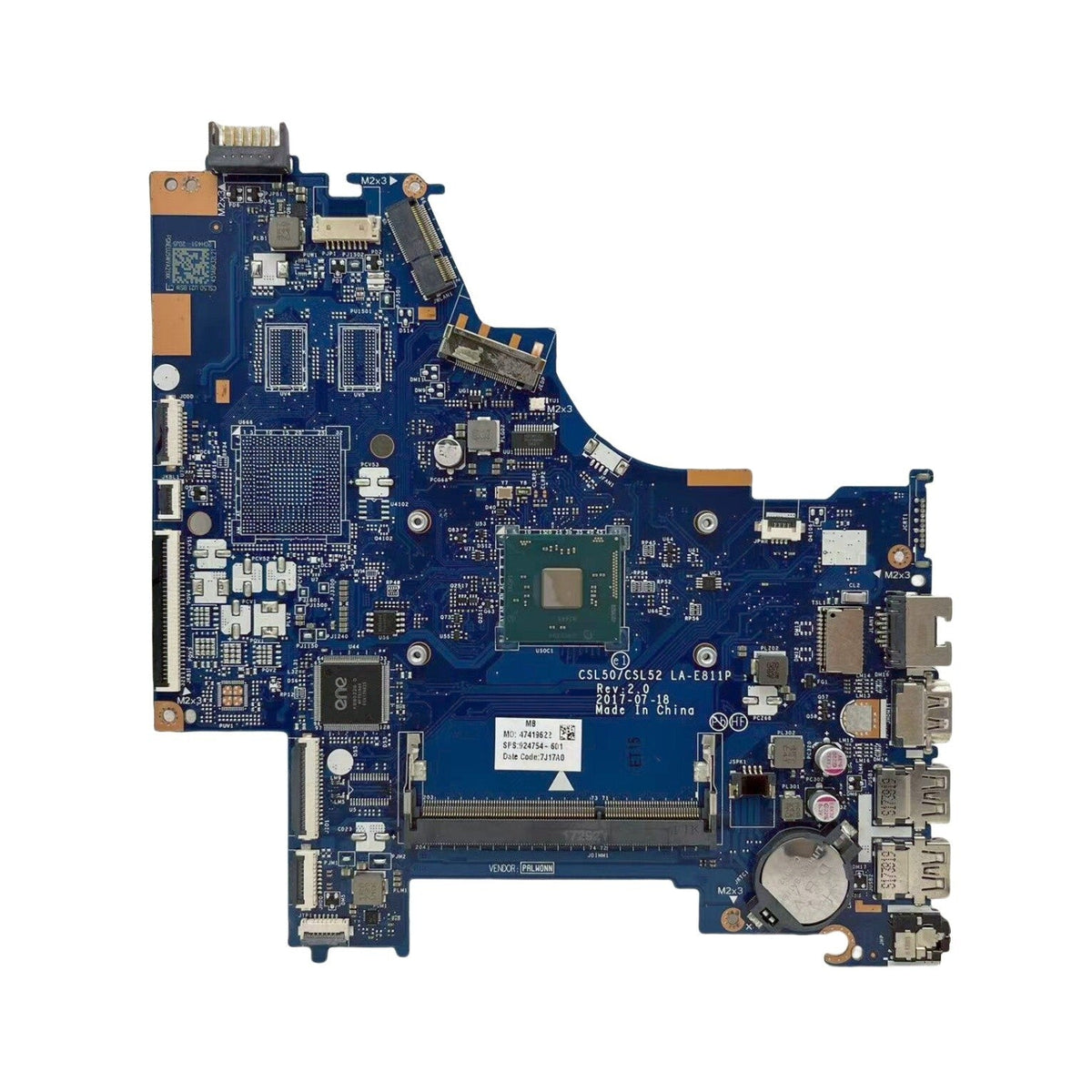 HP Pavilion 15-BS Motherboard LA-E811P 924754-601 with N3710 CPU - Bighao-era Laptop Part
