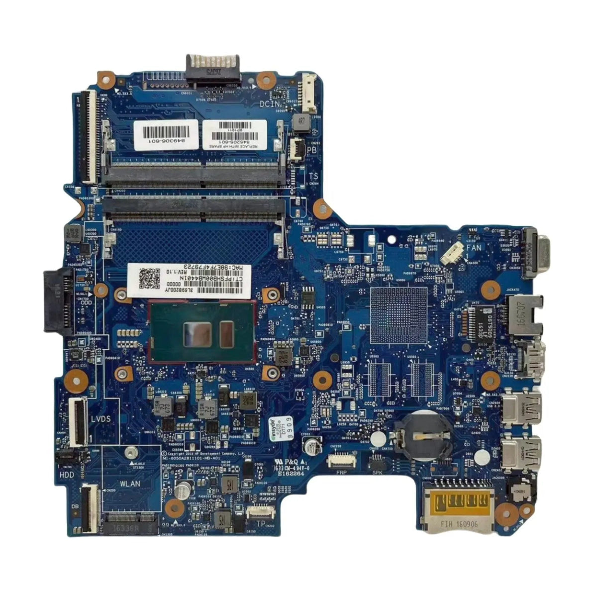 HP ProBook 348/340 G4 Motherboard 6050A2811101 845205-601 with i5-6200U CPU - Bighao-era Laptop Part