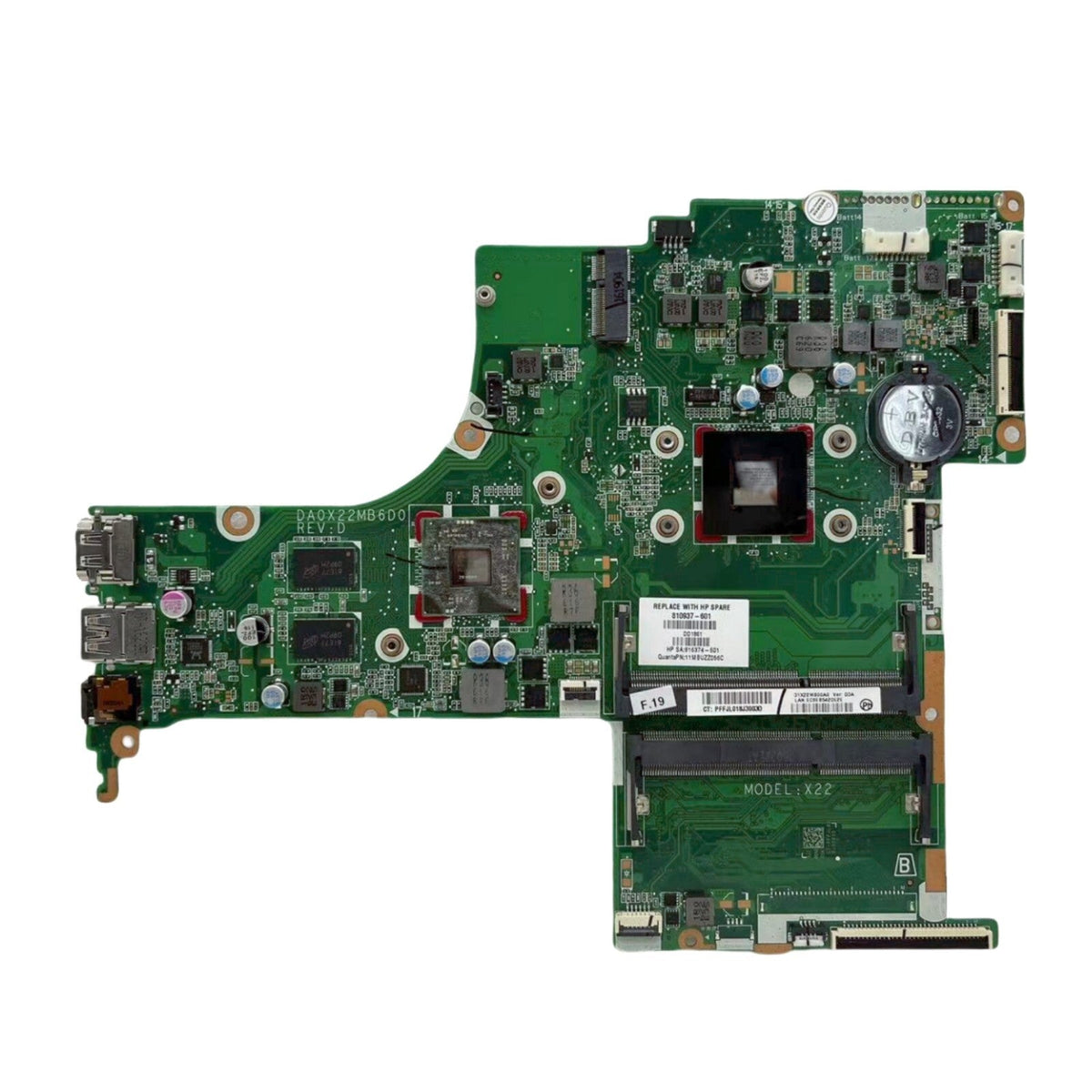 HP Pavilion 17-G Motherboard DA0X22MB6D0 809401‑501 with A8-7410 M360-2GB - Bighao-era Laptop Part