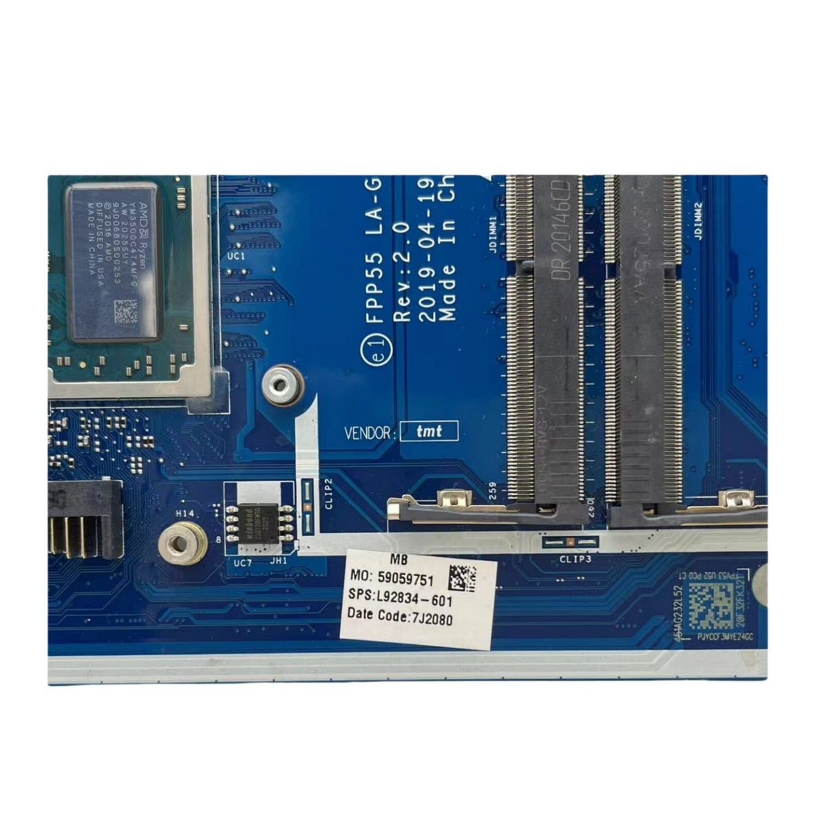 HP 15-DB Motherboard LA-G07JP L46515-601 with R5-3500 CPU - Bighao-era Laptop Part
