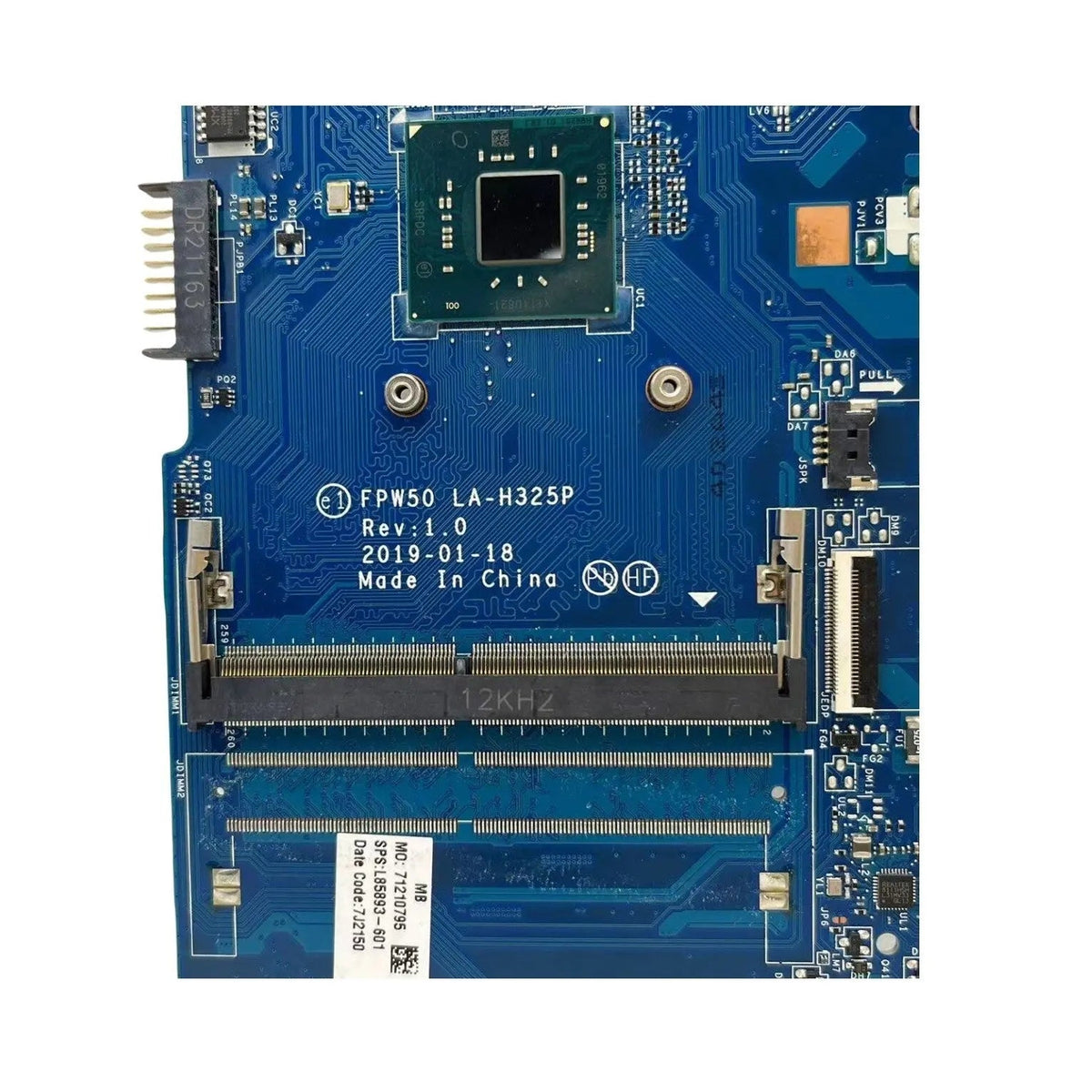HP Pavilion 15-DW 15-DU Motherboard LA-H325P L85893-601 with N5030 CPU - Bighao-era Laptop Part