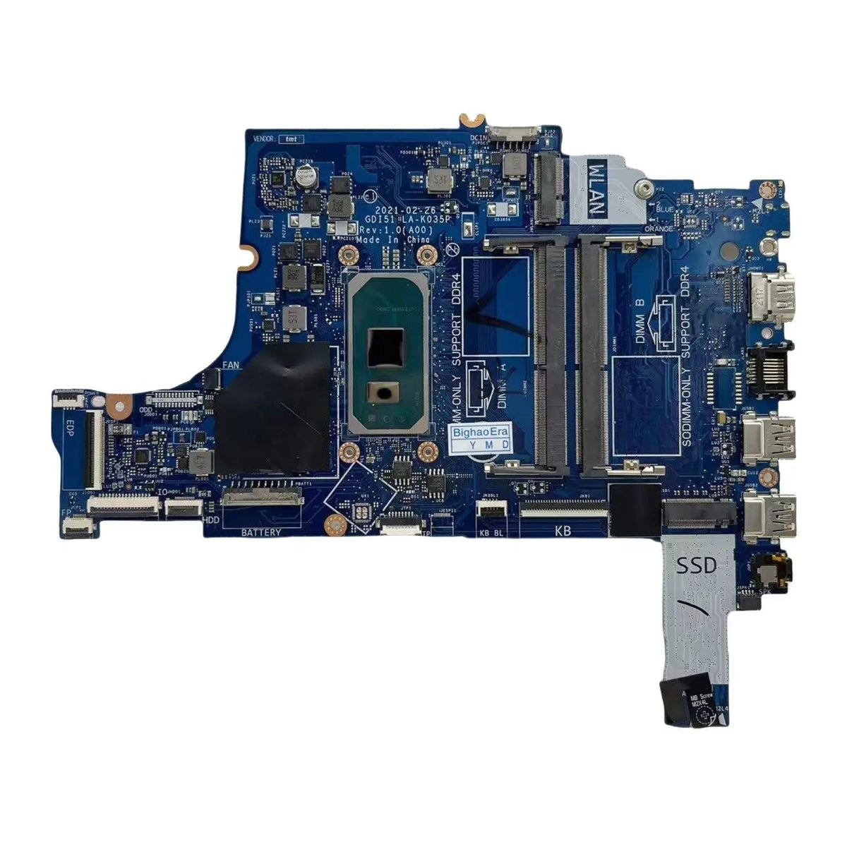 Dell Inspiron 15 3501 Motherboard LA-K035P CN-0P488W with i5-1035G1 CPU - Bighao-era Laptop Part