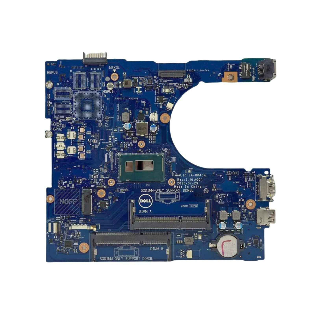 Dell Inspiron 15-5558 Motherboard LA-B843P CN-00HJC9 with i5-4210U CPU - Bighao-era Laptop Part