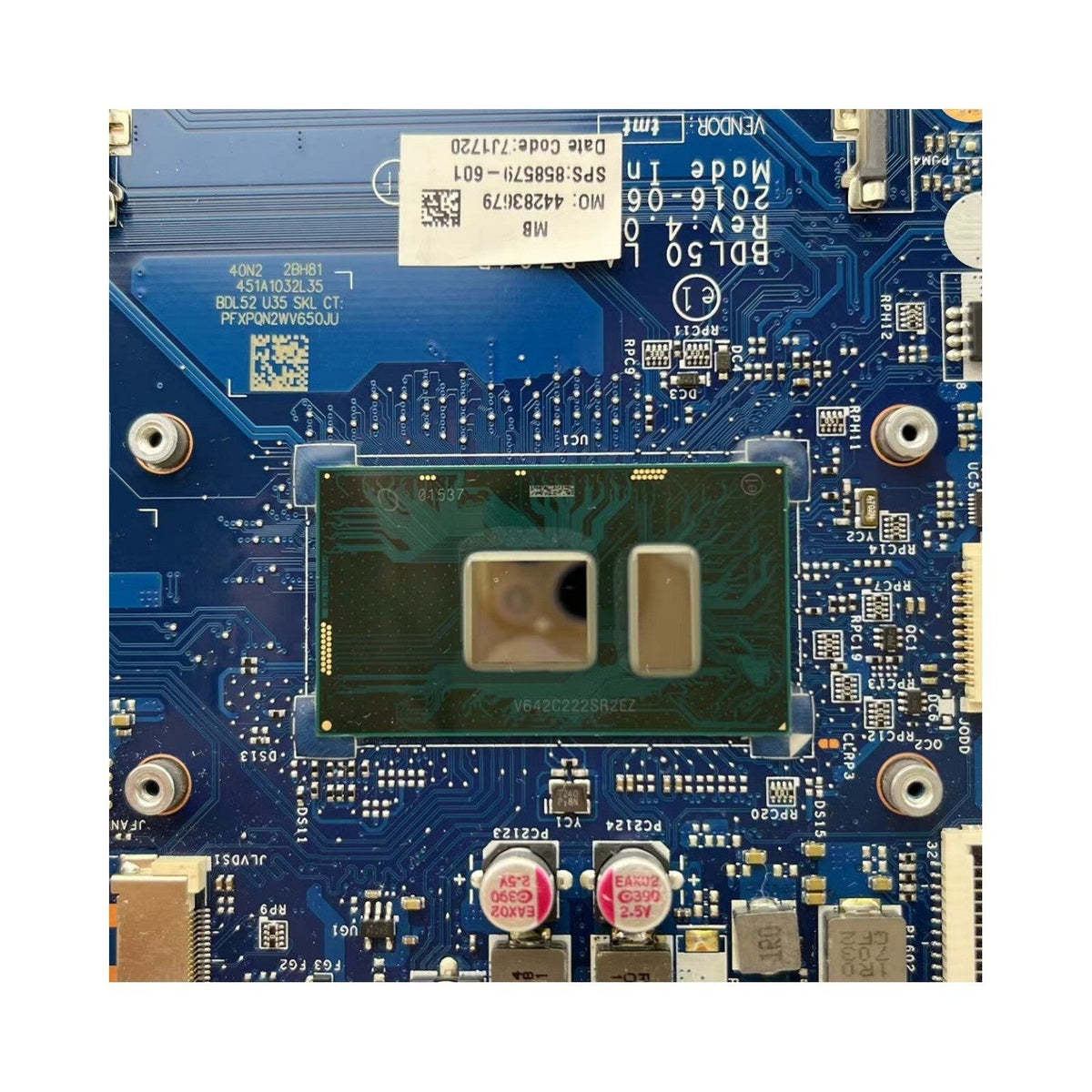 HP 250 G5 15-AY Motherboard LA-D704P 858579-601 with i7-6500U CPU - Bighao-era Laptop Part