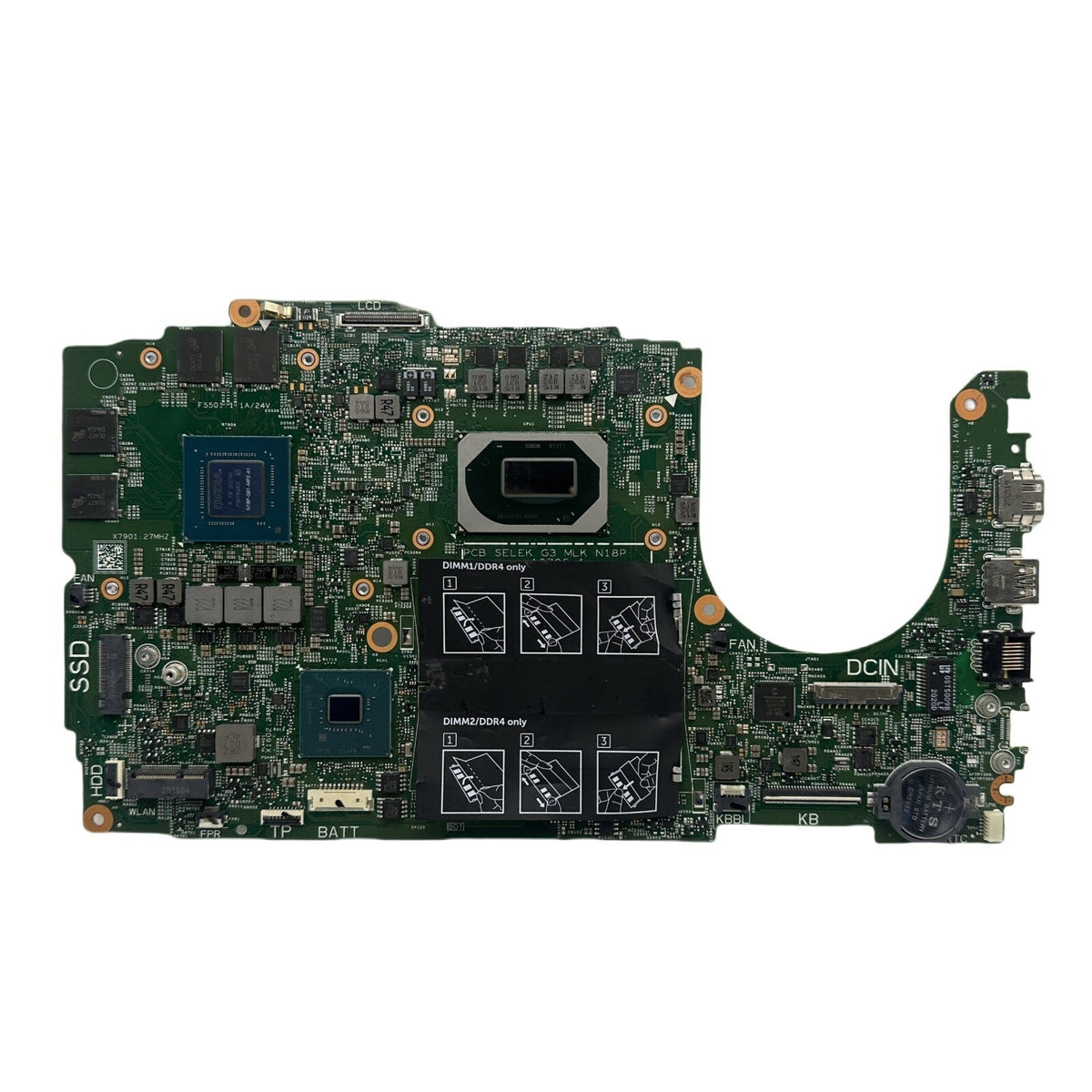 Dell G3 3500 Motherboard 19795-1 CN-028HKV with I5-10300H CPU GTX1650-4GB - Bighao-era Laptop Part