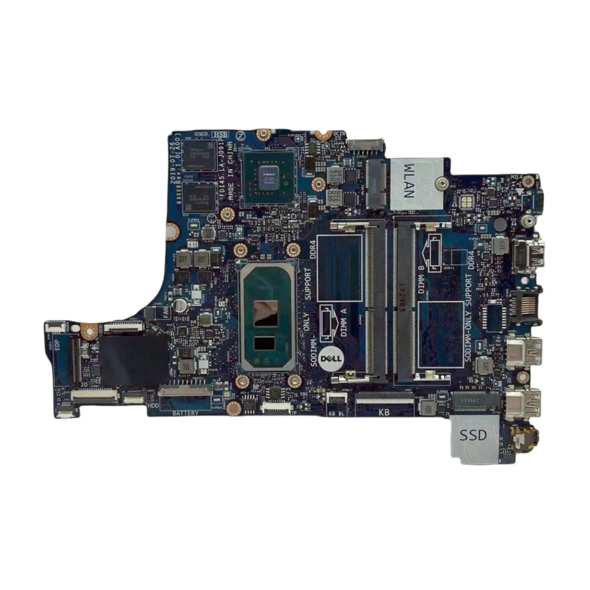 Dell Inspiron 3593 3793 Motherboard LA-J091P CN-0N18YD with i7-1065G7 MX230-2GB - Bighao-era Laptop Part
