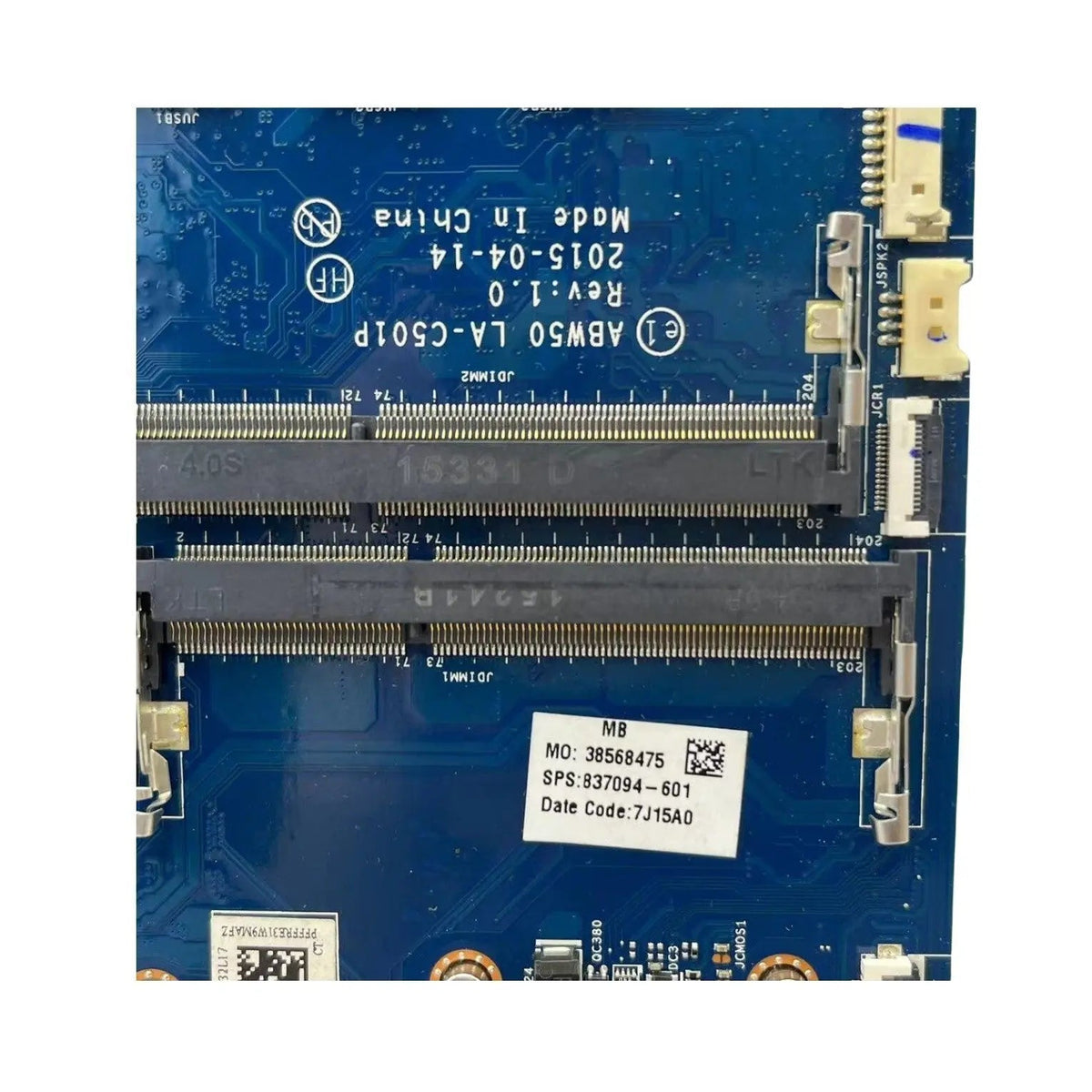 HP Envy 15-AE M6-AE Motherboard LA-C501P 837094-601 with i5-5200U CPU - Bighao-era Laptop Part