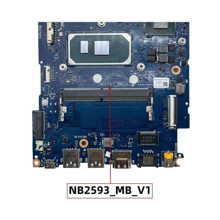 Acer Aspire 5 A514-53G Motherboard NB2593_MB_V1 NB.HYZ11.001 with i5-1035G1 4GB-RAM MX350-2GB - Bighao-era Laptop Part