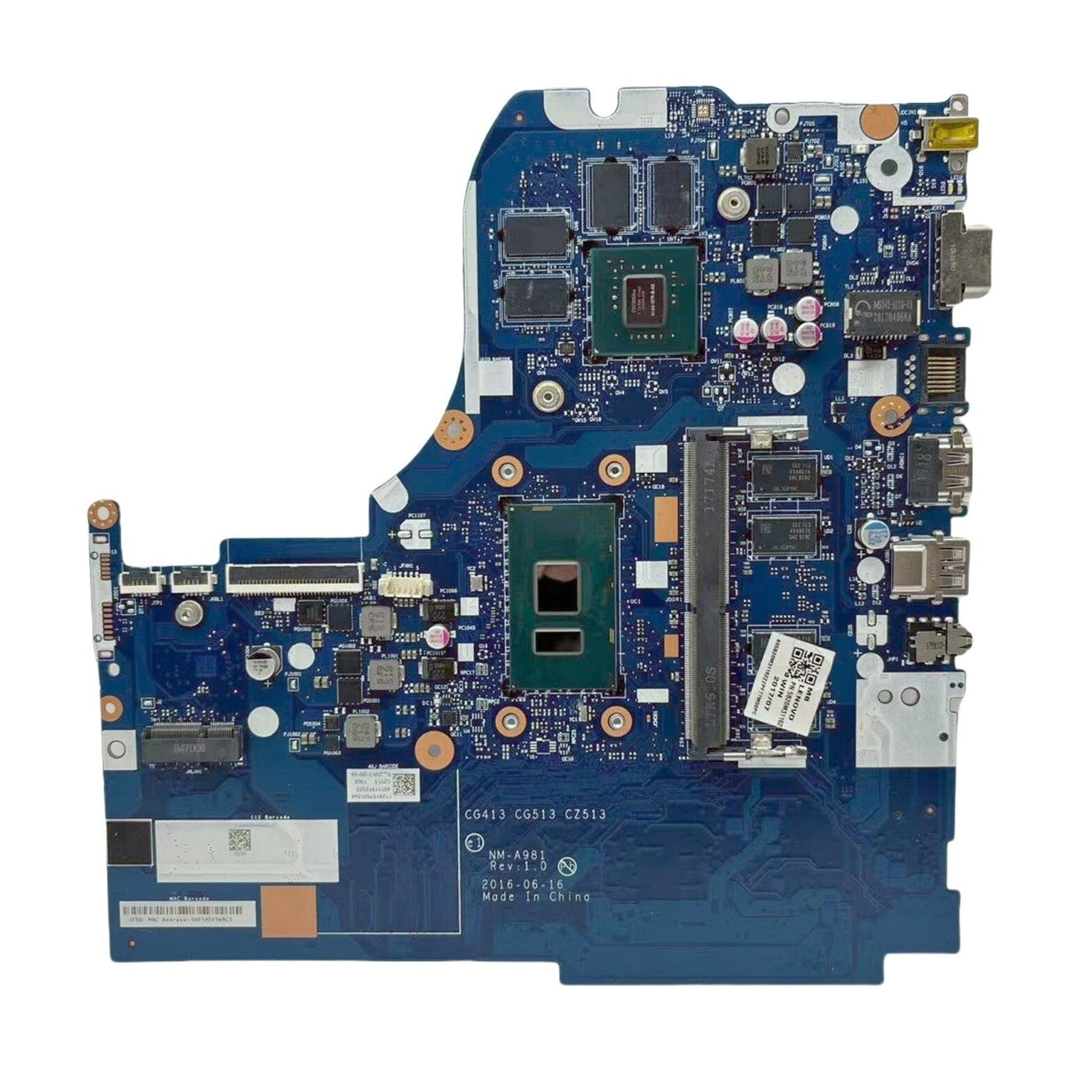 Lenovo Ideapad 510-15IKB Motherboard NM-A981 5B20M31158 with i7-7500U 940MX-2GB 4GB-RAM - Bighao-era Laptop Part