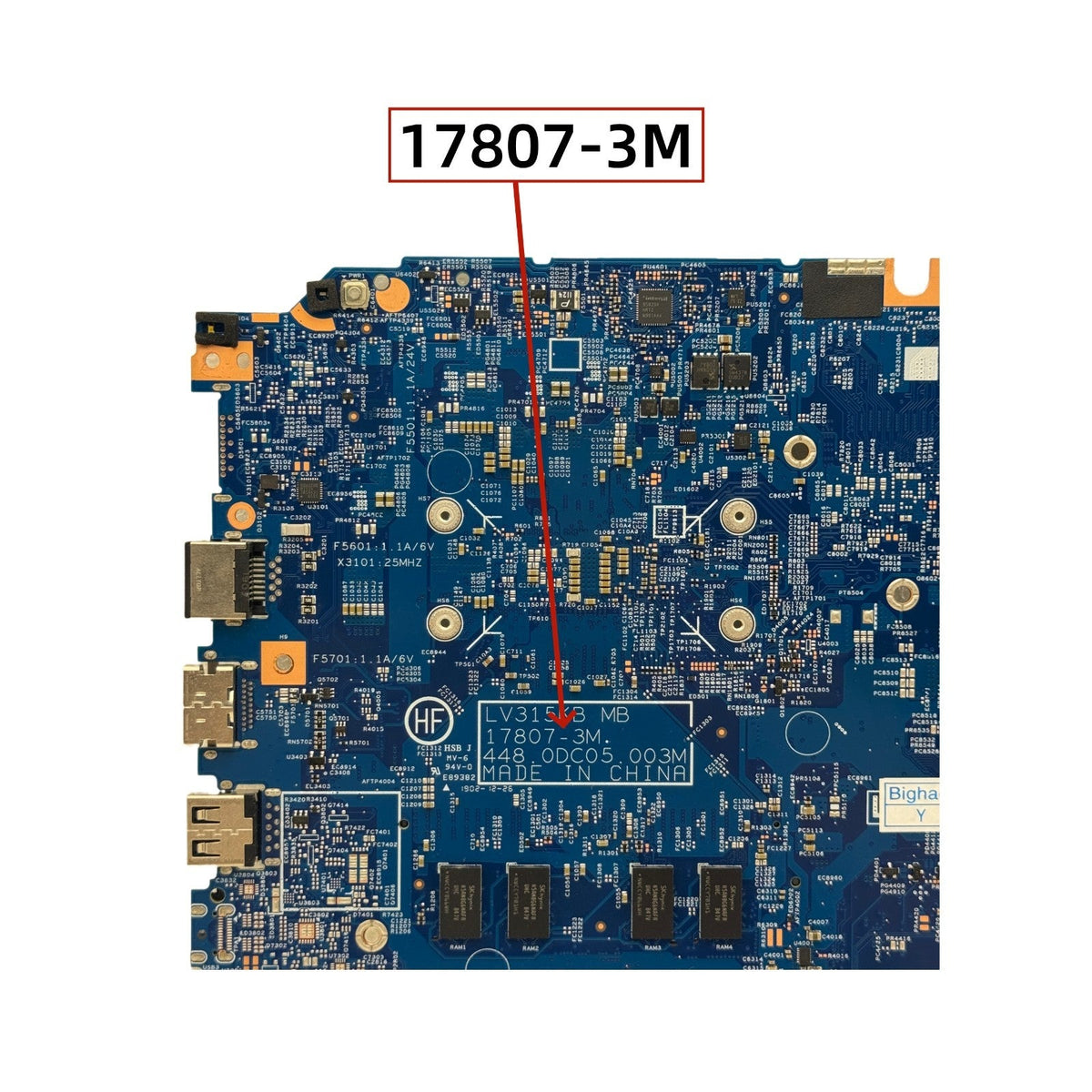 Lenovo V130-15IKB Motherboard 17807-3M 5B20R33550 with i5-7200U 4GB-RAM - Bighao-era Laptop Part