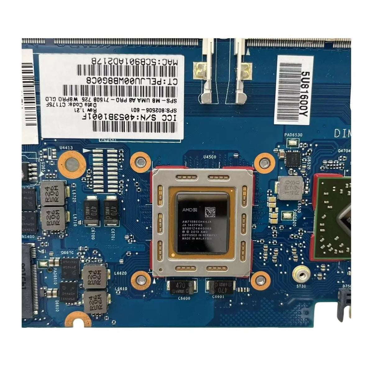 HP Elitebook 725 G2 Motherboard 6050A2631301 802506-601 with A8 Pro?7150B CPU - Bighao-era Laptop Part