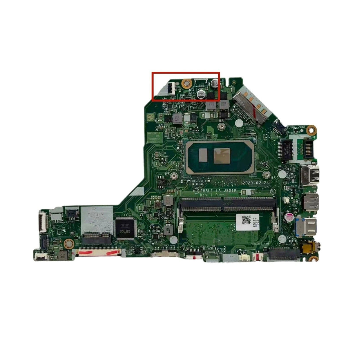 Acer Aspire A315-56 Motherboard LA-J801P NB.HS511.003 with i7-1035G7 CPU 4GB-RAM - Bighao-era Laptop Part