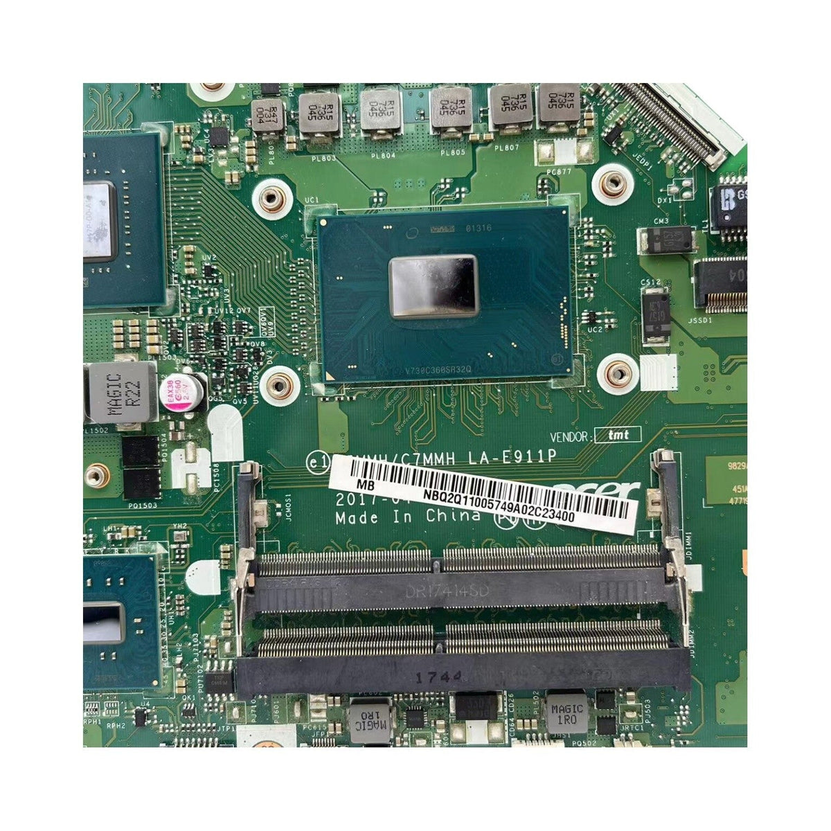 Acer Aspire7 A715-71G Nitro5 AN515‑51 Motherboard NB.Q2Q11.005 LA-E911P with i7-7700HQ GTX1050-2GB - Bighao-era Laptop Part