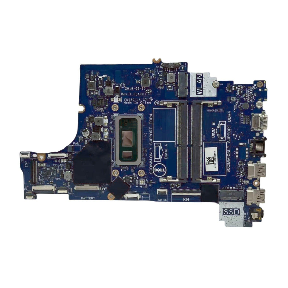 Dell 3490 3590 3790 Motherboard LA-G717P CN-026C46 with i7-10510U CPU - Bighao-era Laptop Part