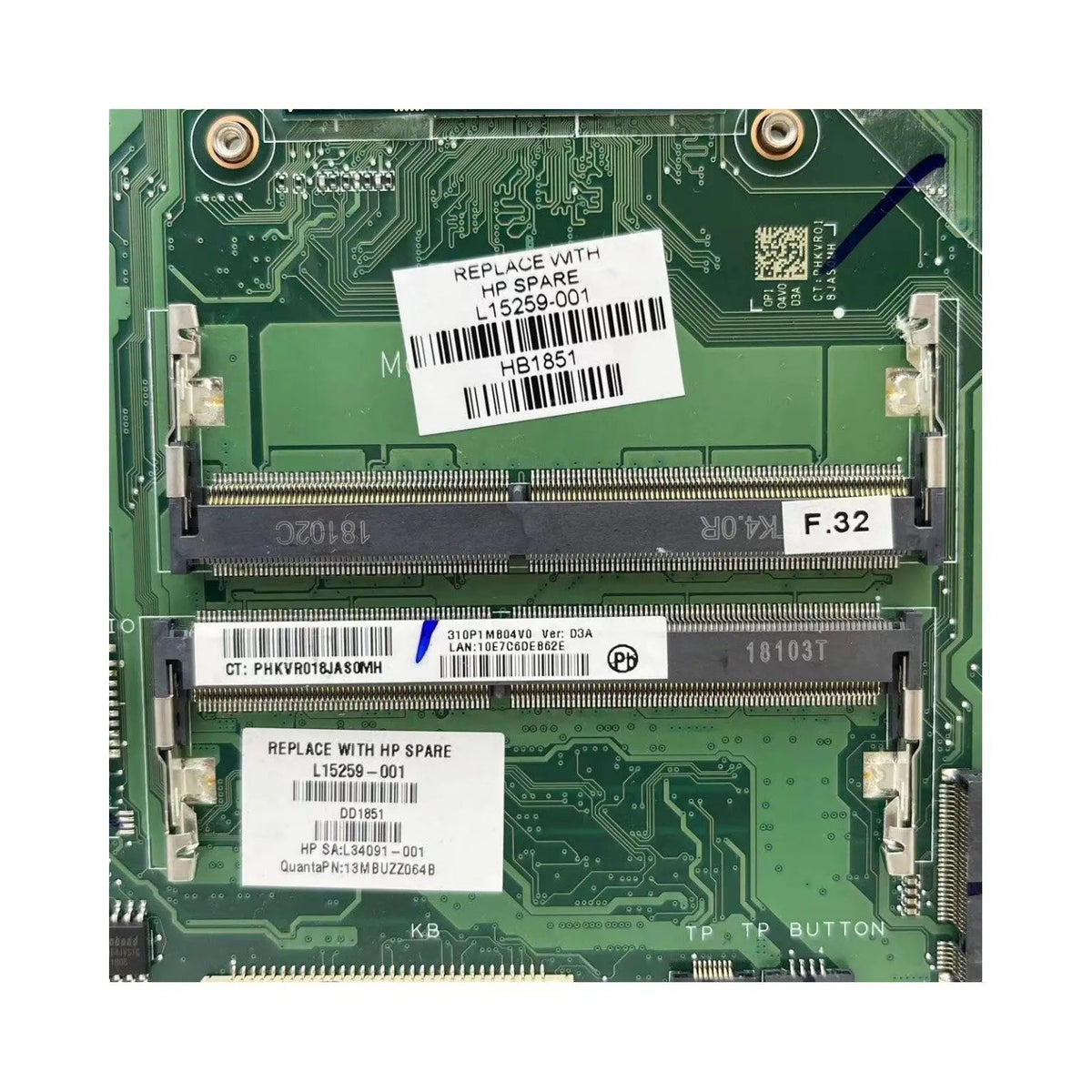 HP Pavilion 14-BS 240 G6 Motherboard DA0P1BMB6D0 L15259-601 with i3-7020U CPU - Bighao-era Laptop Part