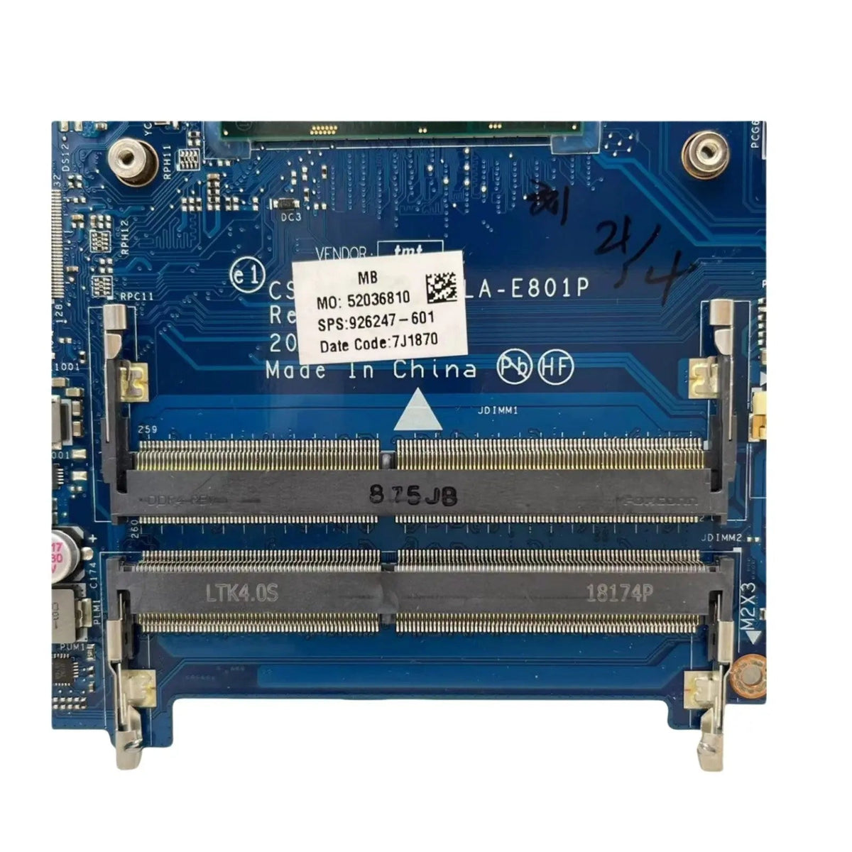 HP Pavilion 15-BS 250 G6 Motherboard LA-E801P 926247-601 with i5-7200U CPU - Bighao-era Laptop Part