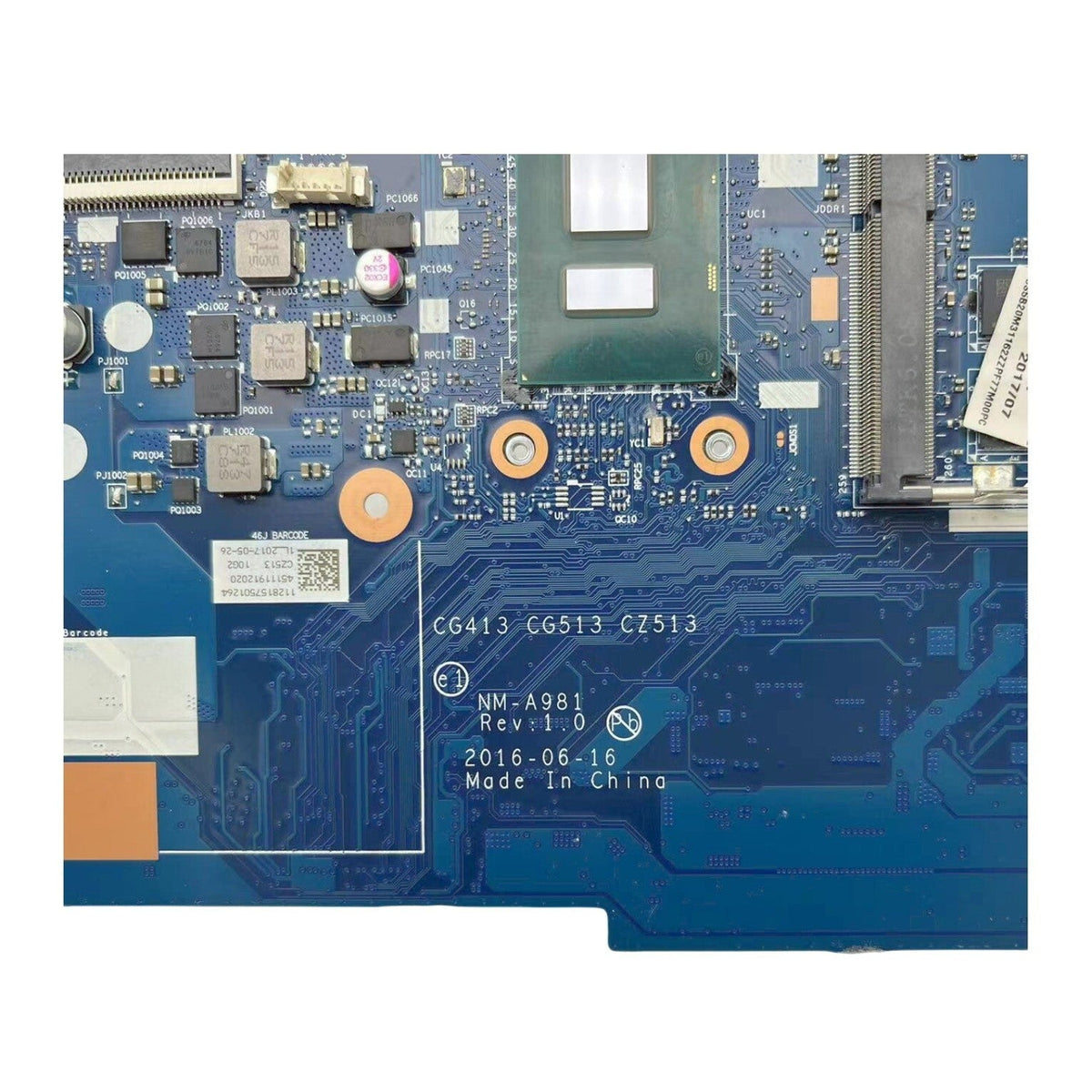 Lenovo Ideapad 510-15IKB Motherboard NM-A981 5B20M31158 with i7-7500U 940MX-2GB 4GB-RAM - Bighao-era Laptop Part