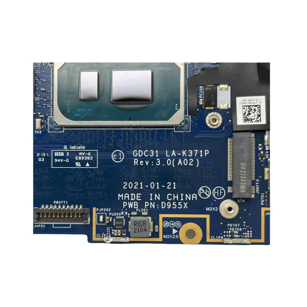Dell Latitude 7420 Motherboard LA-K371P CN-0419HT with i5-1135G7 16GB-RAM - Bighao-era Laptop Part