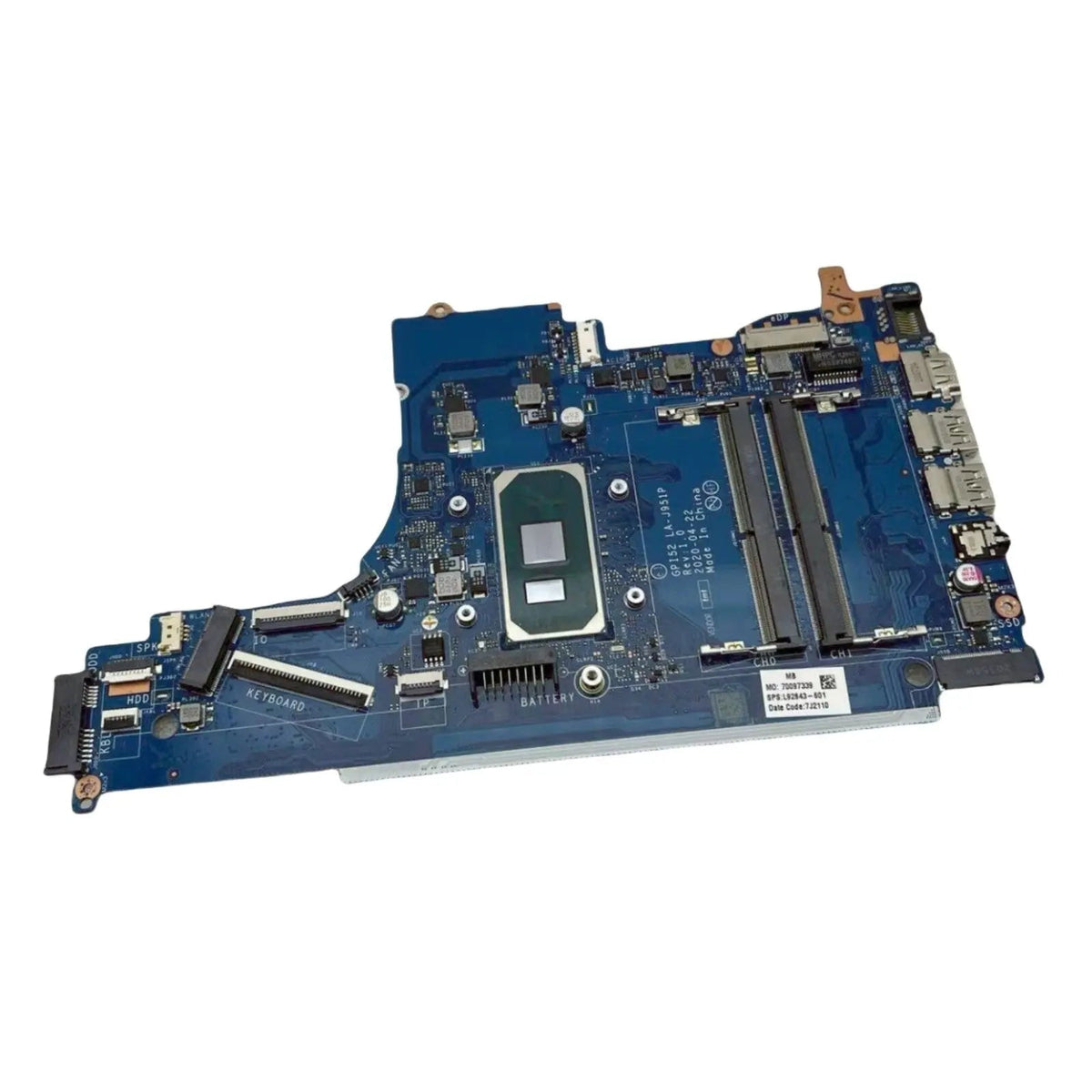 HP 15-DA 250 G7 Motherboard LA-J951P L92843-601 with Core i5-1035G1 CPU - Bighao-era Laptop Part