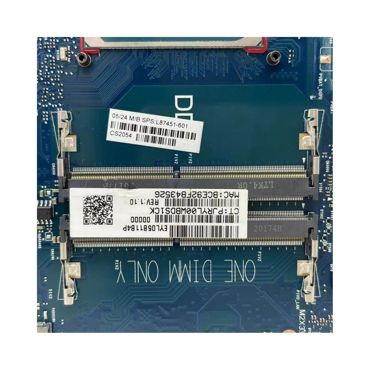 HP Pavilion 17-BY Motherboard 6050A3168901 L87451-601 with i5-1035G1 CPU - Bighao-era Laptop Part