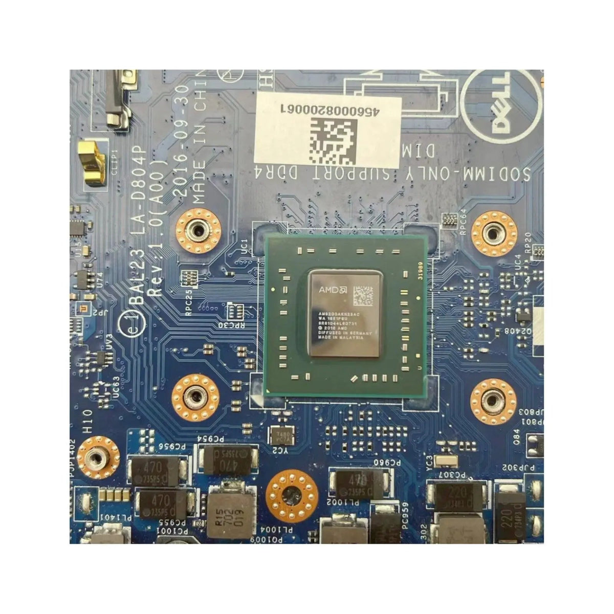 Dell Inspiron 15 5565/5765 Motherboard LA-D804P CN-0K6473 with A6-9200 216-0890010-2GB - Bighao-era Laptop Part