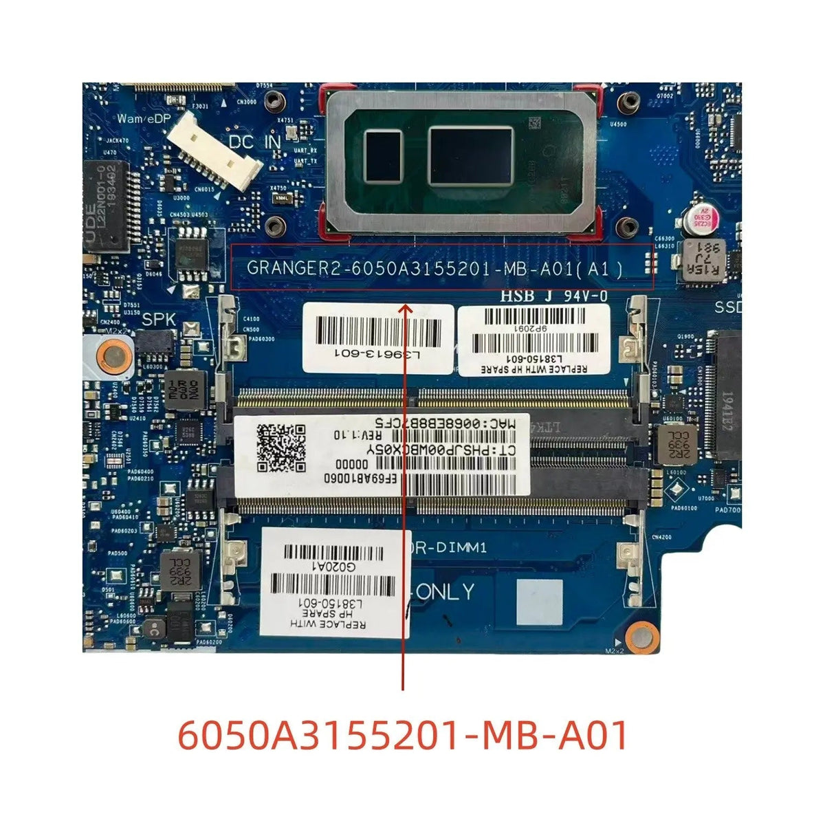 HP Pavilion 14-CF 14-CK 240 G7 Motherboard 6050A3155201 L38150-601 with i5-8265U R5 M435-2GB - Bighao-era Laptop Part