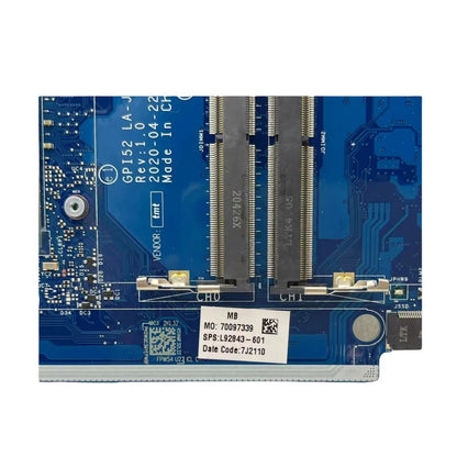 HP 15-DA 250 G7 Motherboard LA-J951P L92843-601 with Core i5-1035G1 CPU - Bighao-era Laptop Part