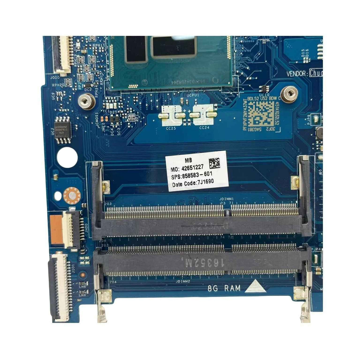 HP 250 G5 Motherboard LA-D703P 858583-601 with i3-5005U CPU - Bighao-era Laptop Part