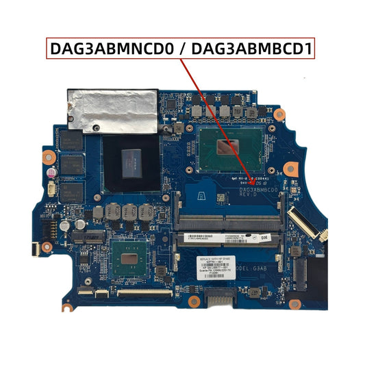 HP OMEN 15-CE Motherboard DAG3ABMBCD1 with i5-7300HQ i7-7700HQ CPU GTX1060-6GB - Bighao-era Laptop Part