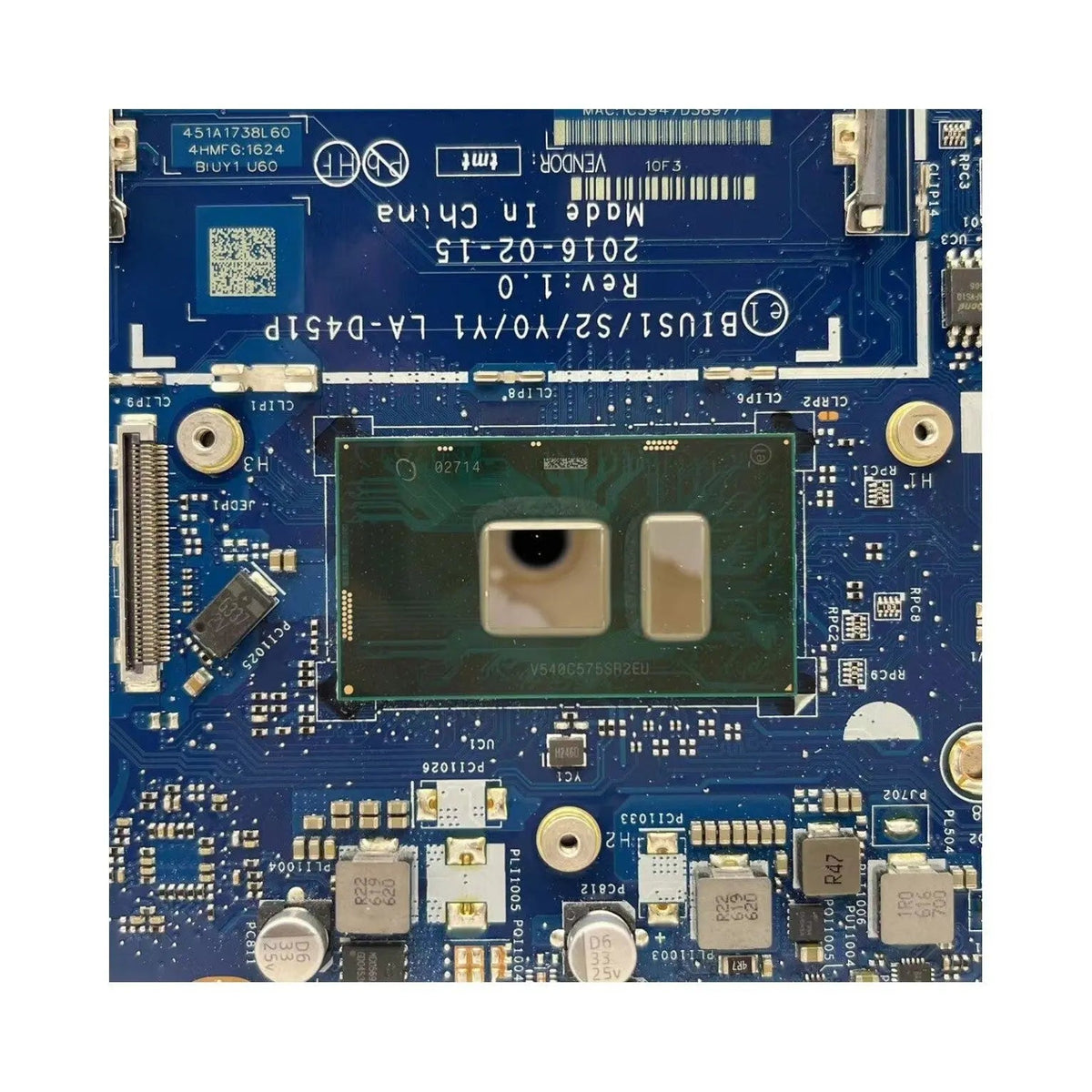 Lenovo FLEX 4-1570 Yoga 510-15ISK Motherboard LA-D451P 5B20L45901 with i3-6100U CPU - Bighao-era Laptop Part