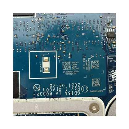 Dell Inspiron 3500 3501 Motherboard LA-K033P CN-0NX5H3 with i7-1165G7 CPU MX330-2GB - Bighao-era Laptop Part