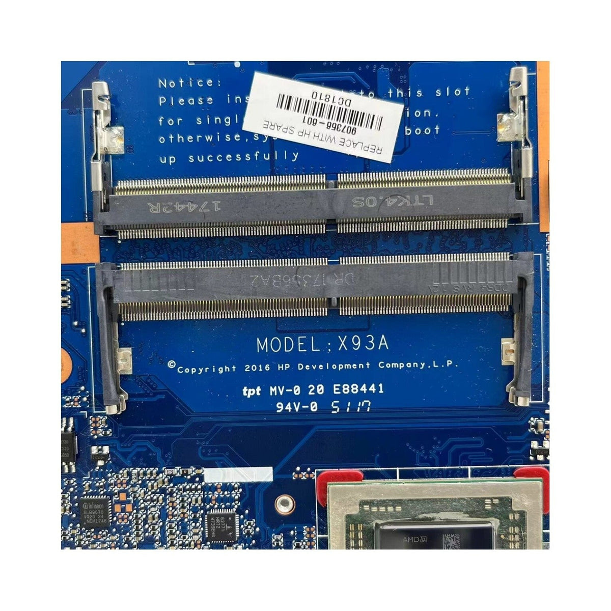 HP Pavilion 455 G4 Motherboard DAX93AMB6G0 907356-601 with A10-9600 CPU - Bighao-era Laptop Part