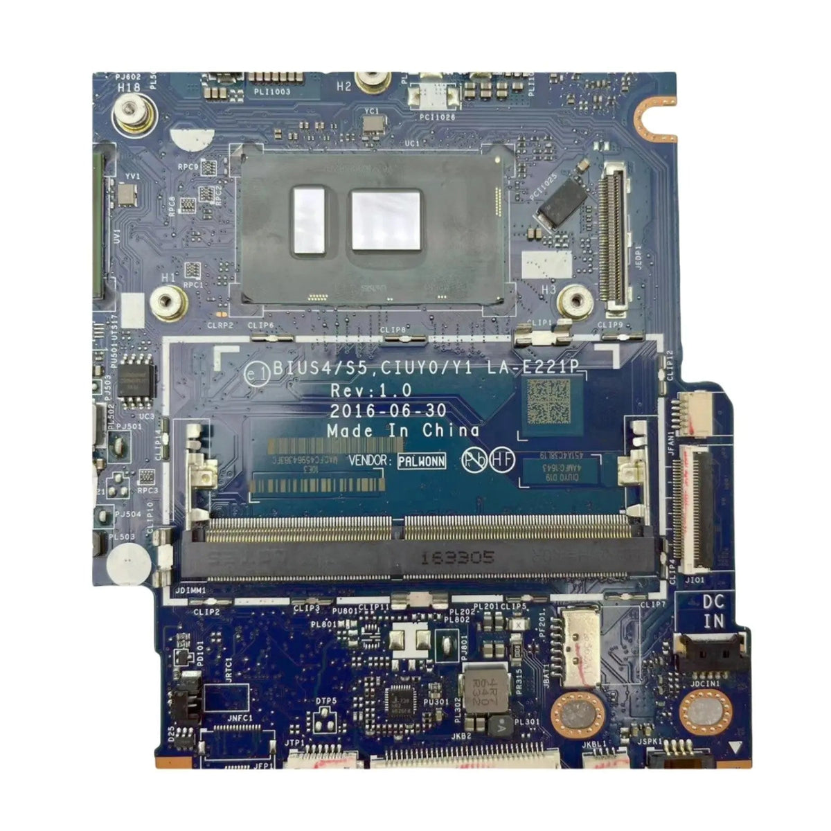 Lenovo Flex4‑1480 510‑14IKB Motherboard LA-E221P 5B20M32754 with i5-7200U R5 M330-2GB - Bighao-era Laptop Part