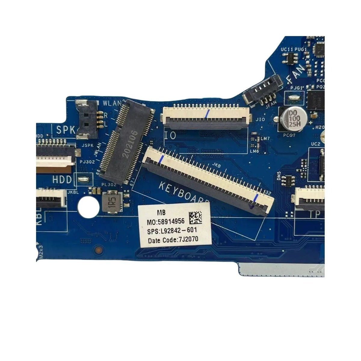 HP 15-DA 250 G7 Motherboard LA-J951P L92842-601 with i3-1005G1 CPU - Bighao-era Laptop Part