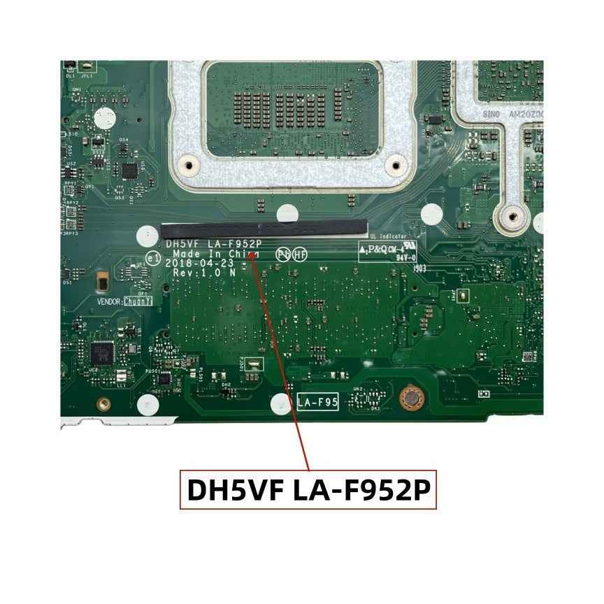 Acer Nitro5 AN515-52 AN515-53 Motherboard NB.Q3M11.004 LA-F952P with i5-8300H GTX1050-4GB - Bighao-era Laptop Part