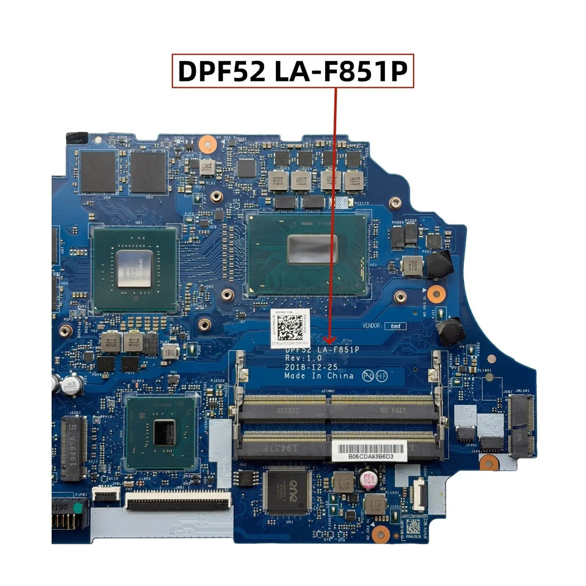 HP Omen 15-CE Motherboard DAG3ABMBCD0 937751-601 with i5-7300HQ GTX1060-6GB - Bighao-era Laptop Part
