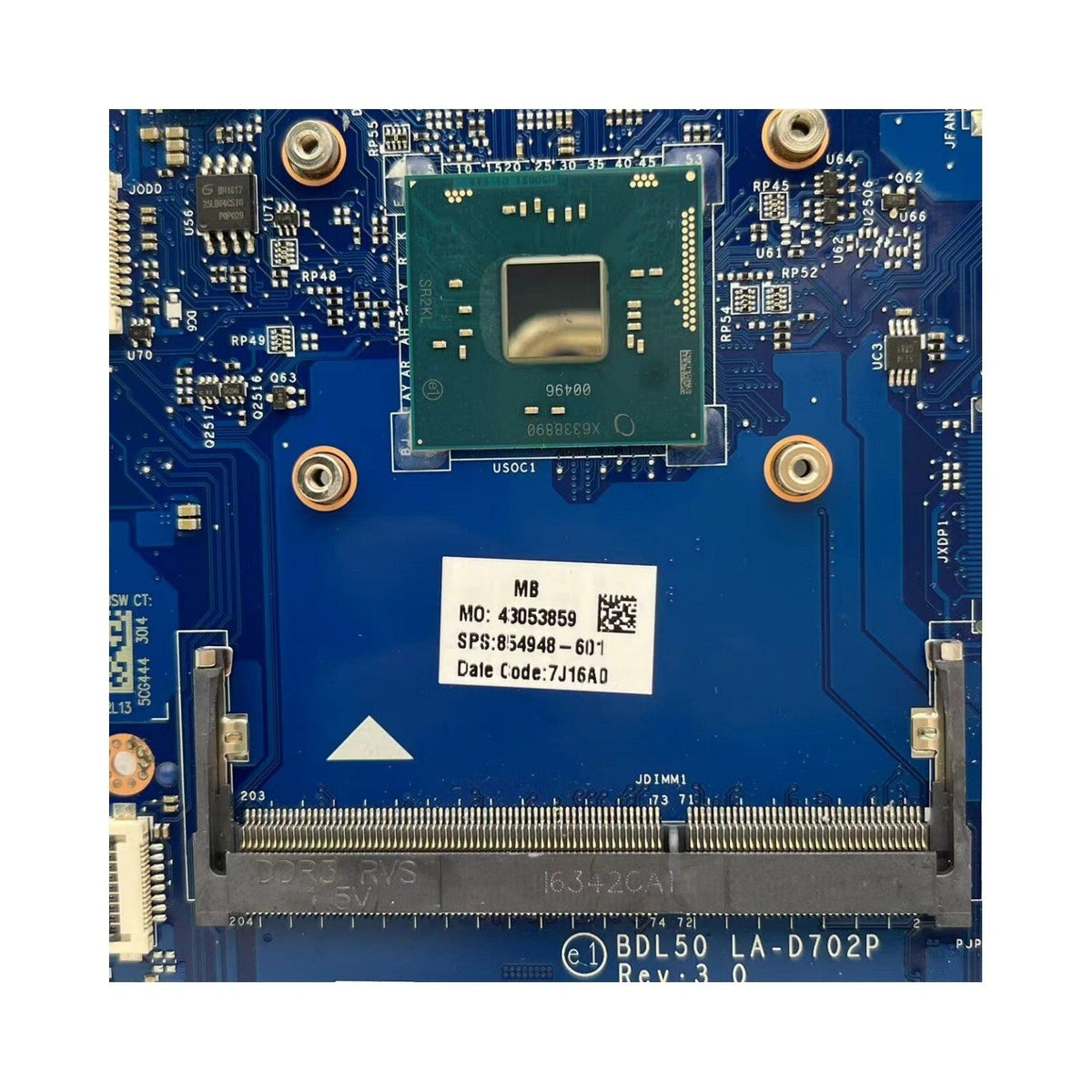 HP 15-AY Motherboard LA-D702P 854948-601 with Pentium N3710 CPU - Bighao-era Laptop Part