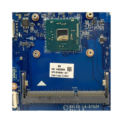 HP 15-AY Motherboard LA-D702P 854948-601 with Pentium N3710 CPU - Bighao-era Laptop Part