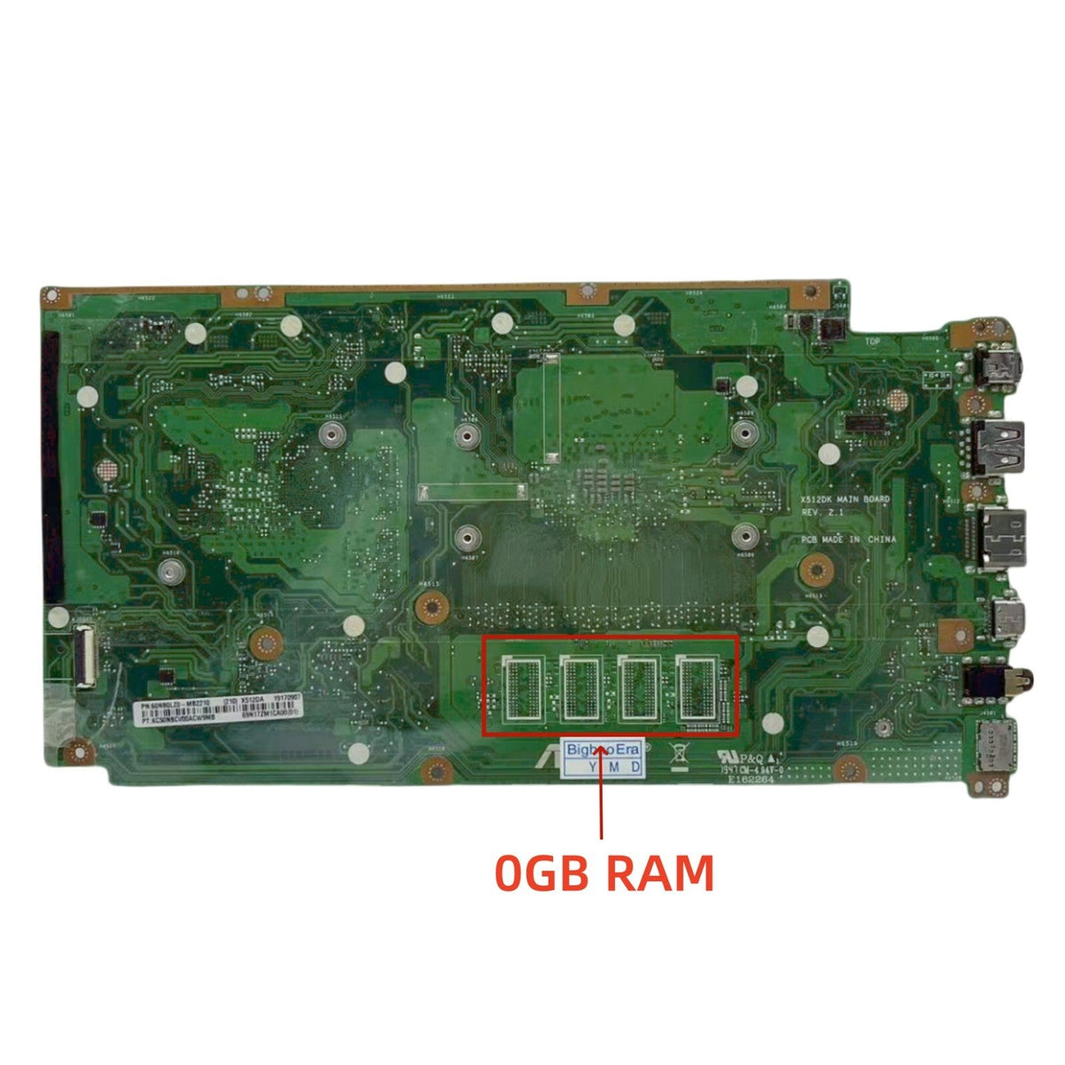 ASUS Vivobook X512DK F512DA Motherboard with AMD R3-3200U CPU 0GB/4GB-RAM - Bighao-era Laptop Part