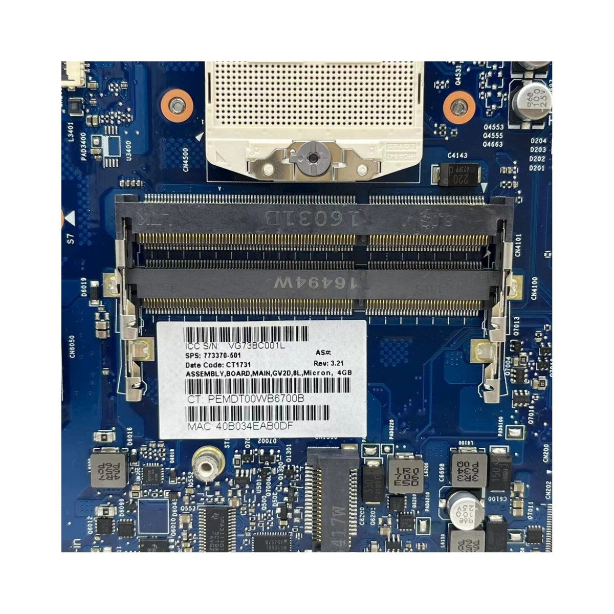 HP Envy 17-J Motherboard 6050A2549801 773370-501 with HM87 GT840M-2GB - Bighao-era Laptop Part